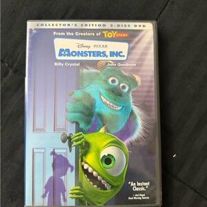 Disney Pixar Monsters, Inc. Collector's Edition DVD - Blue and Green
